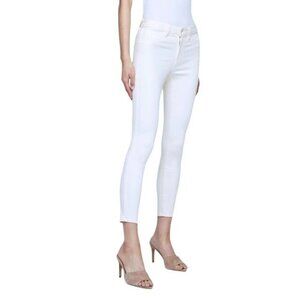 L'Agence White Margot Skinny High Rise Vintage White‎ Jeans Size 28
